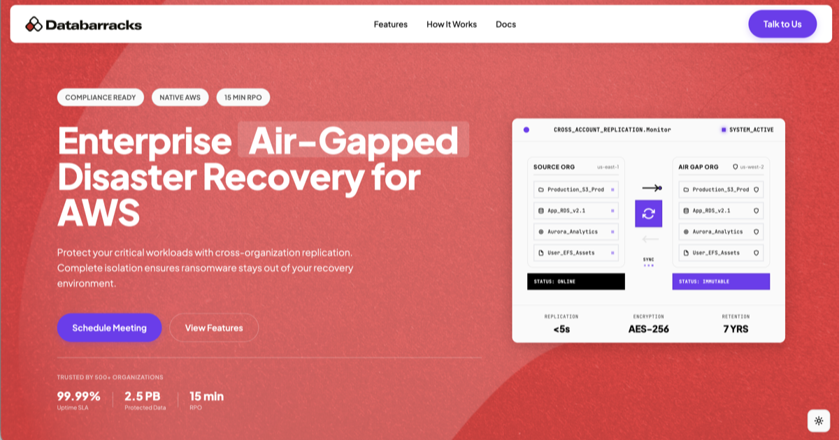 Air Gap Recover - Enterprise Air-Gapped Disaster Recovery for AWS | Air ...
